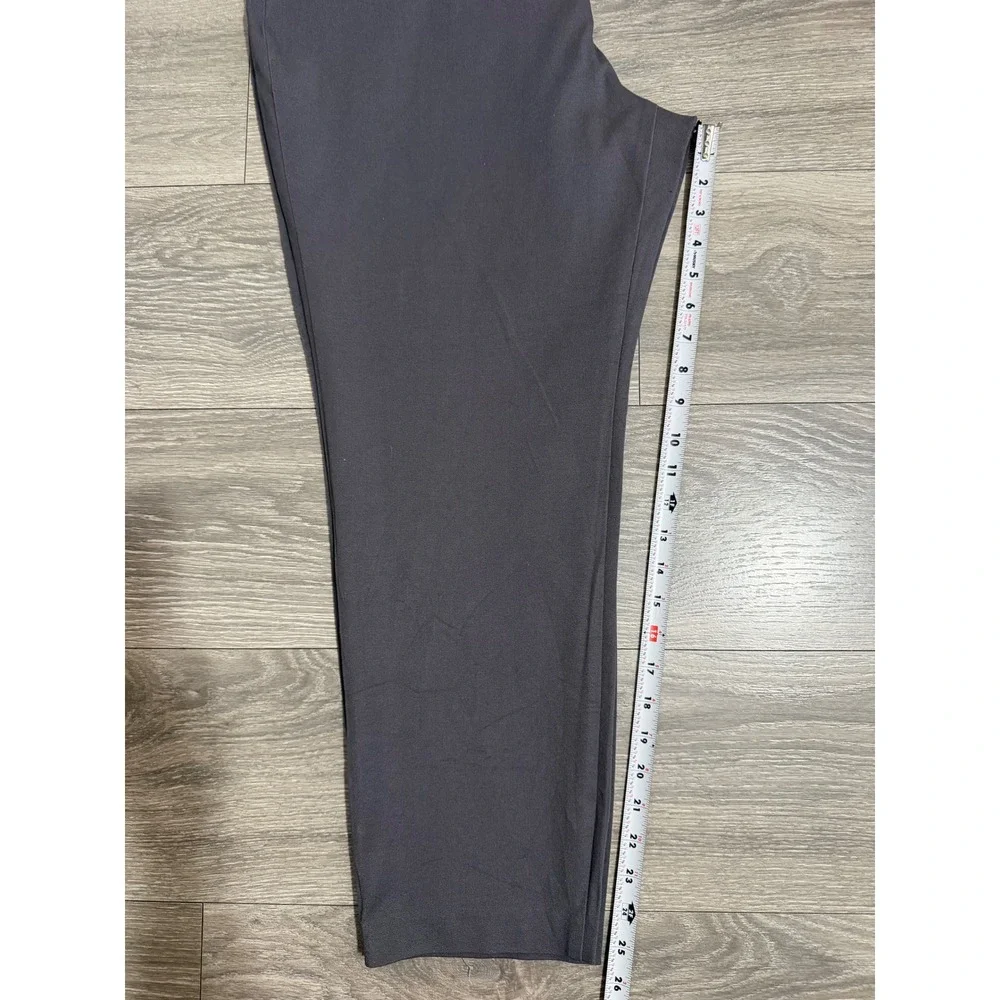 Old Navy Pixie Charcoal Gray Ankle Pants Women 18 Regular Mid Rise Stretch Twill
